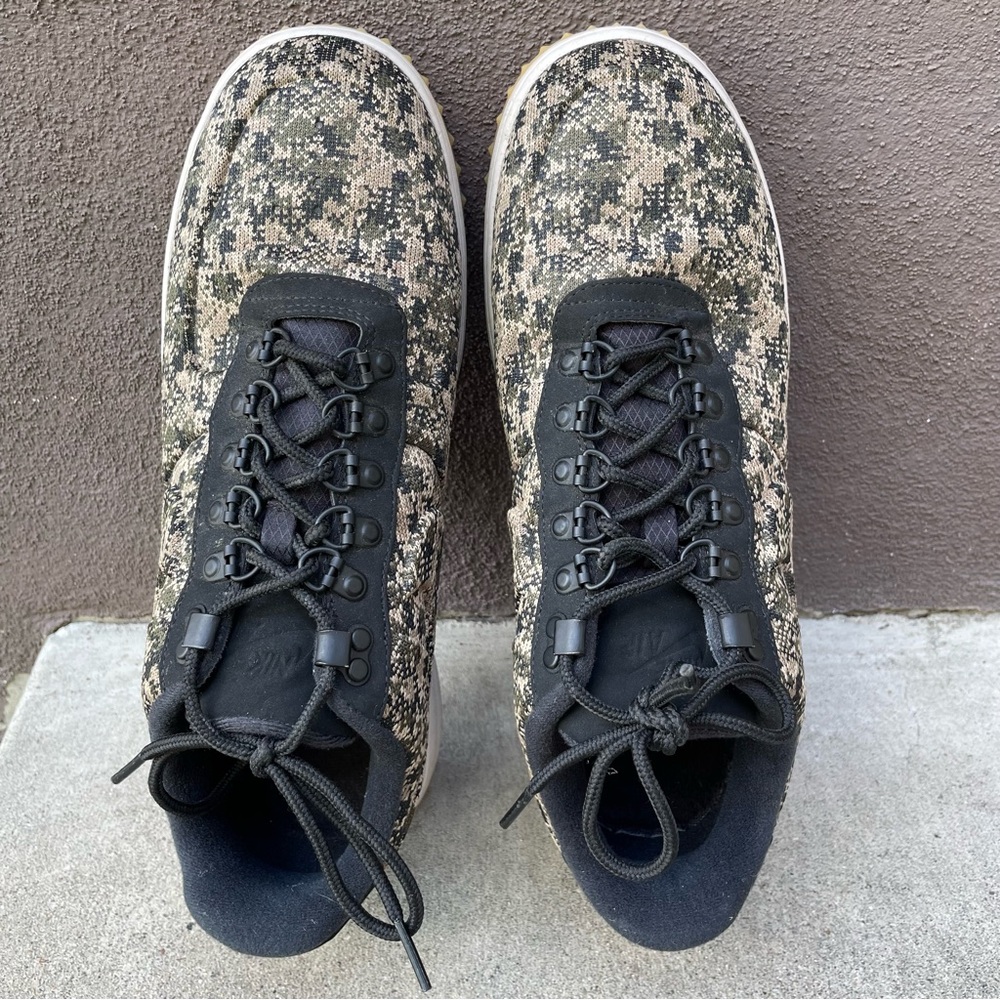 Nike LF1 Duckboot Low Camo Canvas Black Green Khaki Men Sneakers Shoes (Size10)